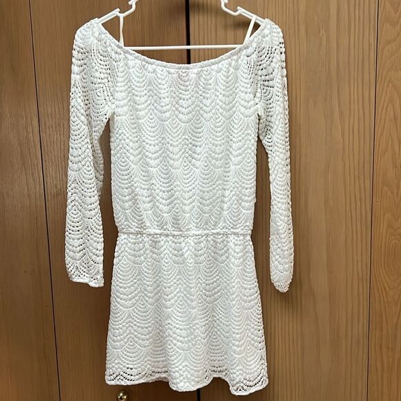 Lilly Pulitzer Lana Skort Romper White Scalloped Shell Lace Size XS - Picture 4 of 7
